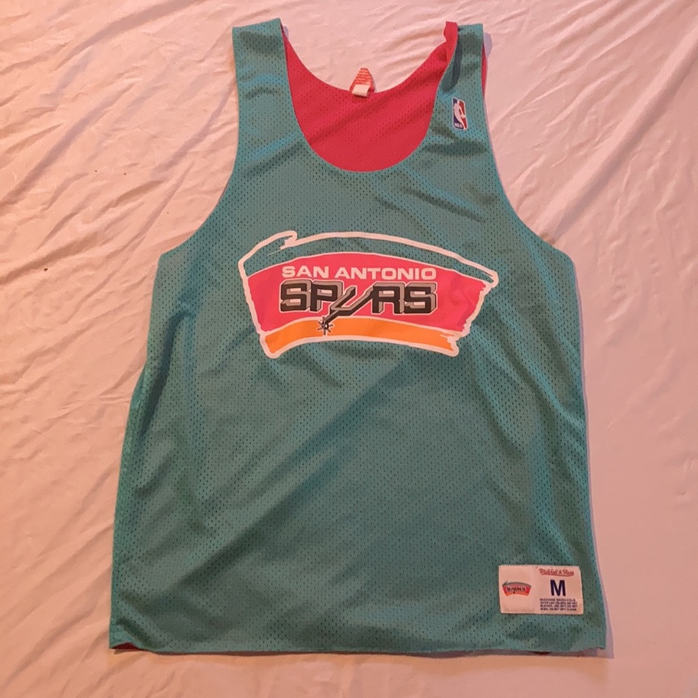 Men’s Mitchell & Ness Reversible Spurs Tank M